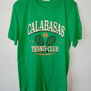 Calabasas Tennis Club Green Causal Tee.